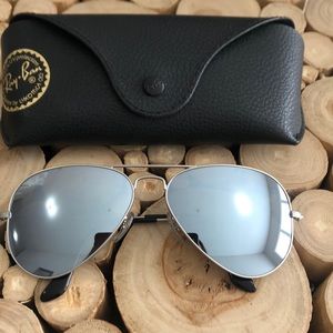 Mirrored Silver Ran Ban Aviator